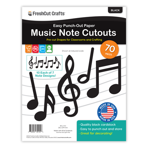 Music Notes Cutouts
