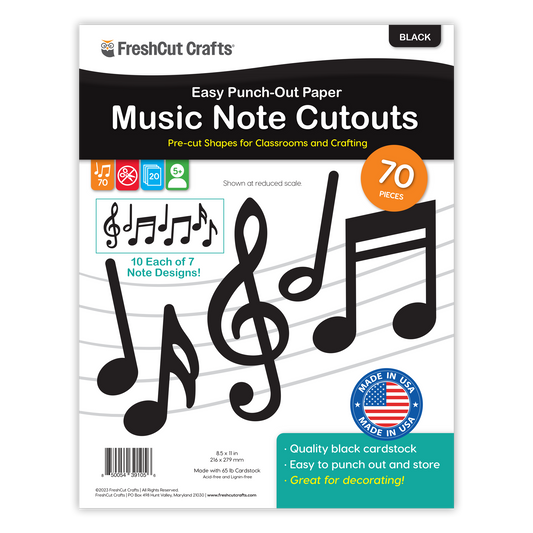 Music Notes Cutouts