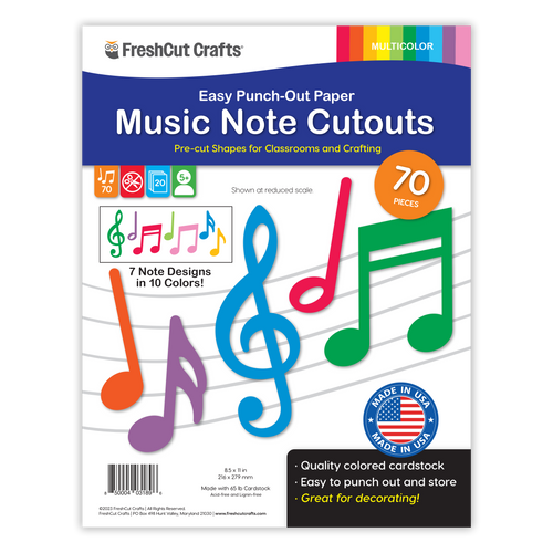 Music Notes Cutouts