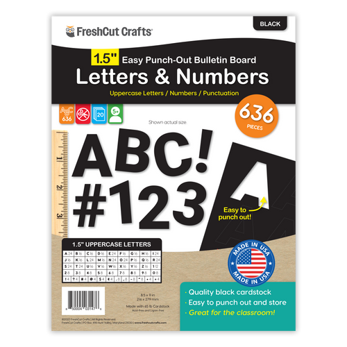 Bulletin Board Letters – 1.5 inch