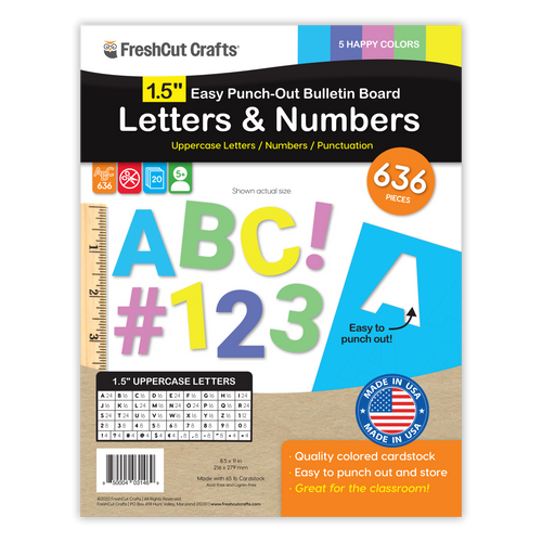 Bulletin Board Letters – 1.5 inch