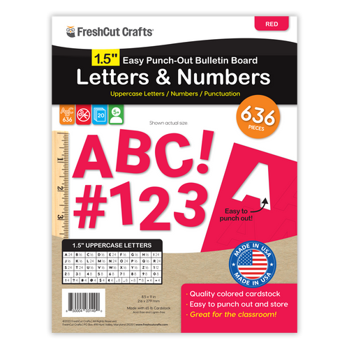 Bulletin Board Letters – 1.5 inch