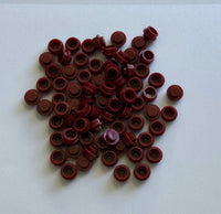 Dark Red 4073 1x1 Round Plate Brick – Choose Quantity – Brick-Compatible Bulk Lot