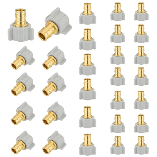 30 Pcs PEX A Expansion 3/4" PEX x 1/2" Female NPT Swivel Adapter Wholesale