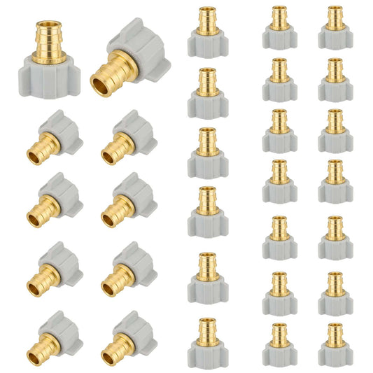 30 Pcs PEX A Expansion 3/4" PEX x 1/2" Female NPT Swivel Adapter Wholesale