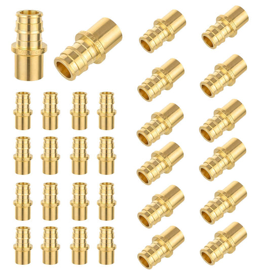 30 Pcs PEX A Expansion 1/2" PEX x 3/4" Male Sweat F1960 Adapter Wholesale