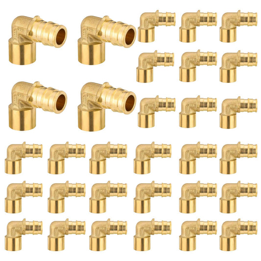30 Pcs PEX A Expansion 3/4" PEX x 3/4" Female Sweat F1960Elbow Wholesale