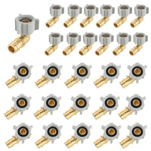 30 Pcs PEX A Expansion 1/2" PEX x 1/2" Swivel Elbow Wholesale