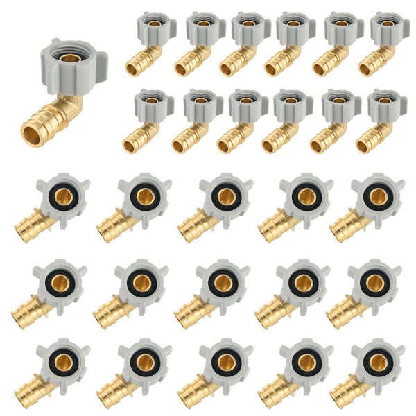 30 Pcs PEX A Expansion 1/2" PEX x 1/2" Swivel Elbow Wholesale