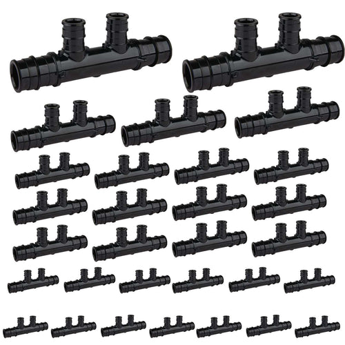 PEX A Expansion 3/4" x 1/2" Open Manifold (2 port)