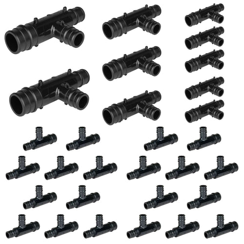 30 Pcs PEX A Expansion 3/4" x 1/2" x 1/2" PPSU Tee Wholesale