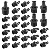 30 Pcs PEX-B Crimp 3/4" PPSU Male Adapter