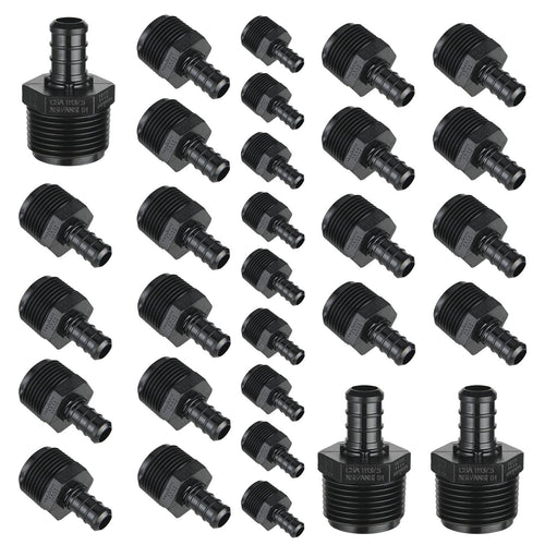 PEX-B Crimp 1/2" x 3/4" PPSU Male Adapter