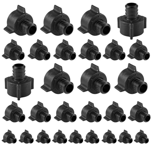 30 Pcs PEX-B Crimp 1/2" PPSU Swivel Adapter with w/tab
