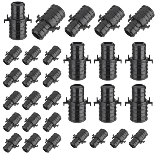 30 Pcs PEX-B Crimp 1" x 3/4" PPSU PEX Coupling w/tabs