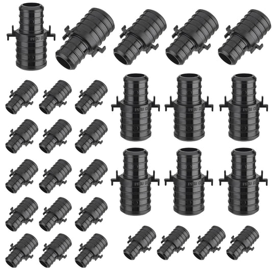 30 Pcs PEX-B Crimp 1" x 3/4" PPSU PEX Coupling w/tabs