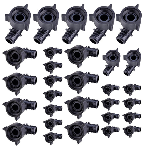 30 Pcs PEX-B Crimp 3/4" PPSU Swivel Elbow