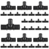30 Pcs PEX-B Crimp 3/4" x 3/4" x 1/2" PPSU Tee