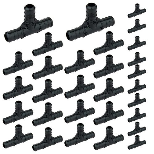 30 Pcs PEX-B Crimp 1" PPSU Tee