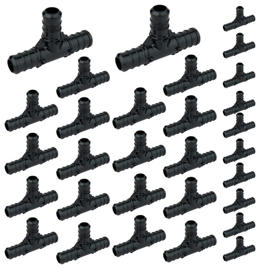 30 Pcs PEX-B Crimp 1/2" PPSU Tee