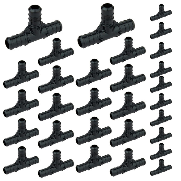 30 Pcs PEX-B Crimp 1/2" PPSU Tee