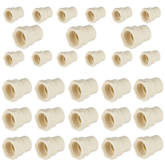 30 Pcs 3/4" CTS CPVC Female Adapter w/Gasket (Socket x FIP)
