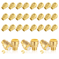 1/2" x 3/4" M Push Fit Male Adapter