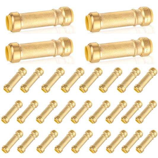 30 Pcs 1/2" x 1/2" Push Fit Repair Slip