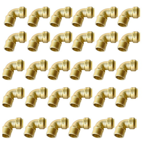 1/2" x 1/2" M Push Fit Male Elbow