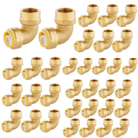 1/2" x 1/2" F Push Fit Female Elbow