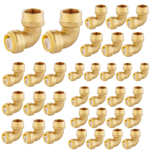 1/2" x 1/2" F Push Fit Female Elbow