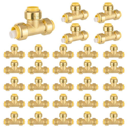 30 Pcs 1/2" Push Fit Tee