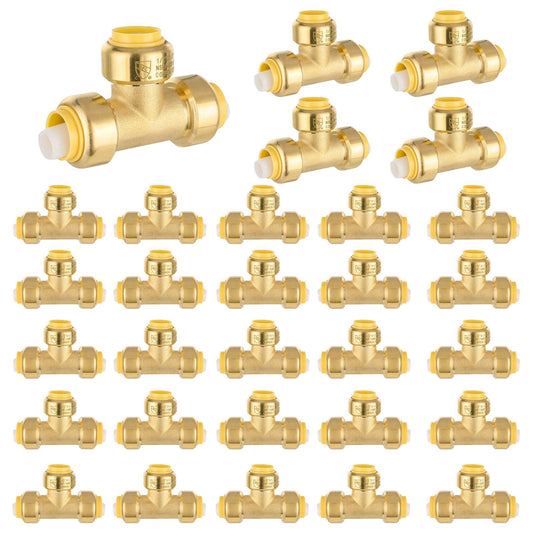30 Pcs 1/2" Push Fit Tee