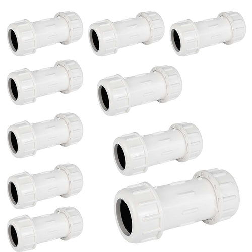 30 Pcs 3/4" PVC Compression Coupling