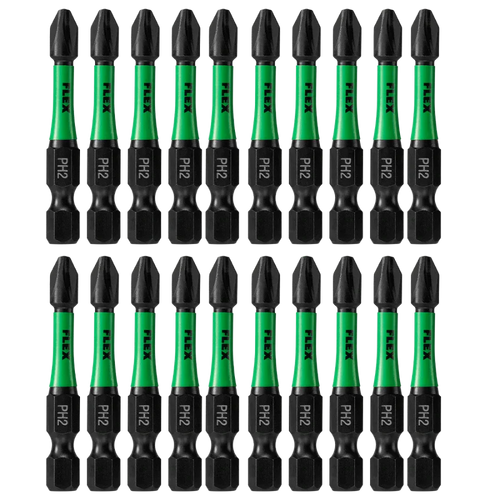 FLEX FA101002-20 2" PH2 Impact Driver Bit 20 Bulk