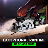 FLEX FX2131A-1C 6-1/2" In-Line Circular Saw Kit