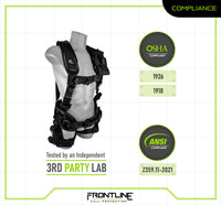 Frontline 250CTB Elite Construction Harness Aluminum Hardware and Suspension Trauma Straps M/L