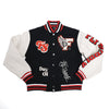 Manifest Varsity Jacket (Black) Fly Supply Co