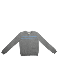Cashmere Wool Stripe Cardigan