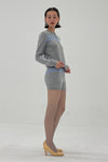 Cashmere Wool Stripe Cardigan