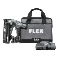 FLEX FX4321A-1A 16Ga Angled Nailer Kit (1x2.5Ah Battery+160W Charger)