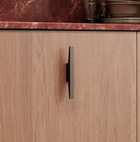 Dark Bronze "Facet" Drawer Pulls Euro • Knobs
