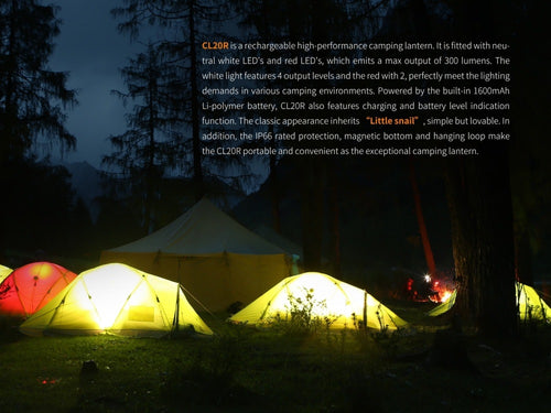 Fenix CL20R LED Rechargeable Camping Lantern - discontinued