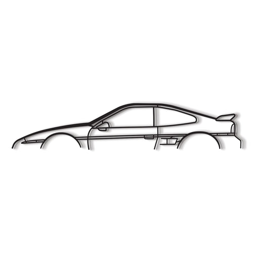 1987 Fiero Classic Metal Car Wall Art - MT0214