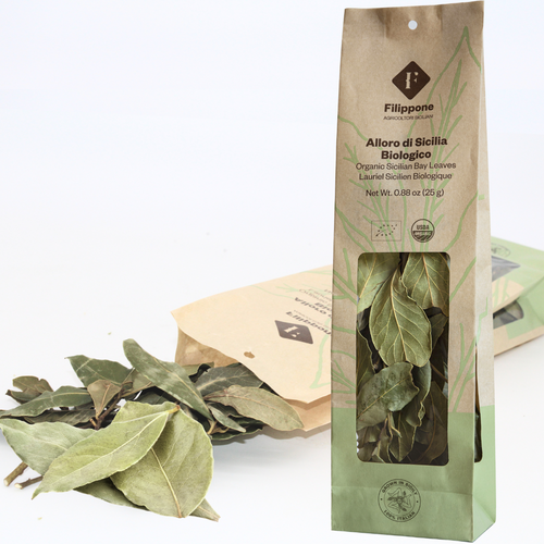 Filippone, Organic Bay Leaves, Italian Dried Leaf 0.88oz (25g)