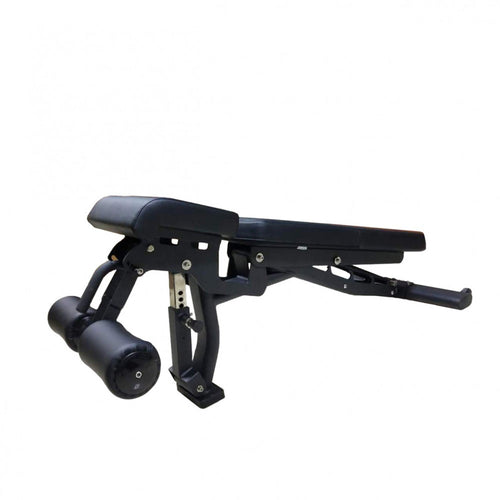 Flat Incline Decline Bench - Muscle D Fitness - 11 Gauge Steel - Commercial Upholstery - Decline Abdominal Trainer