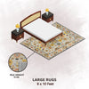 Premium Hand-Tufted Rug Made of 100% Wool  - Flora Meadow - 8x10 Feet
