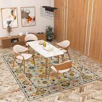 Premium Hand-Tufted Rug Made of 100% Wool  - Flora Meadow - 8x10 Feet