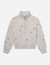 Floral Women's Half-Zip