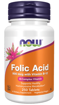 Folic Acid 800 mcg with Vitamin B-12 Tablets